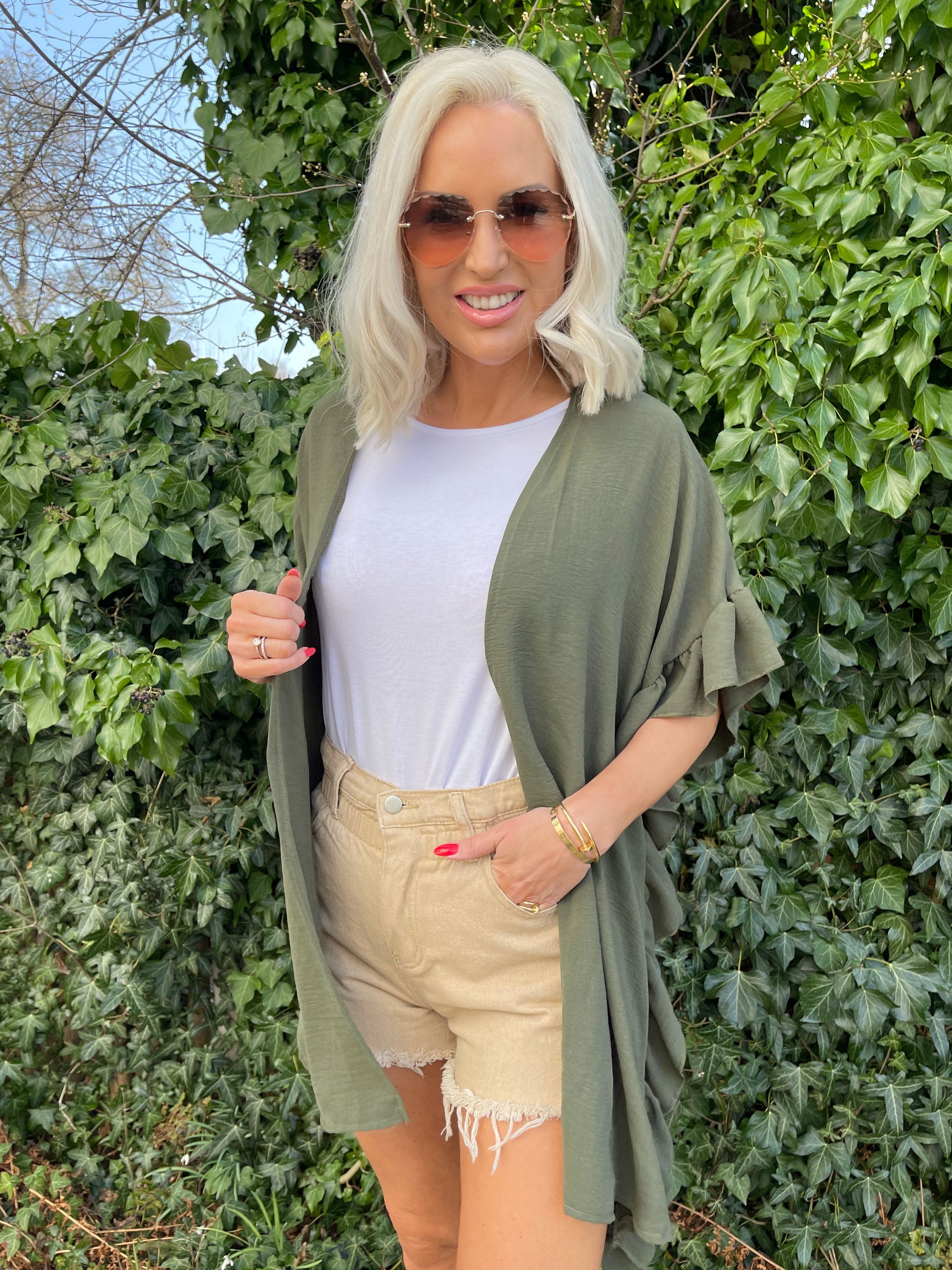 Lille - Denimshorts med elastisk kant